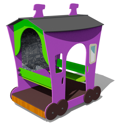 Игровой комплекс Вагон №1 ВСТ 1121 для детской площадки, фото 1