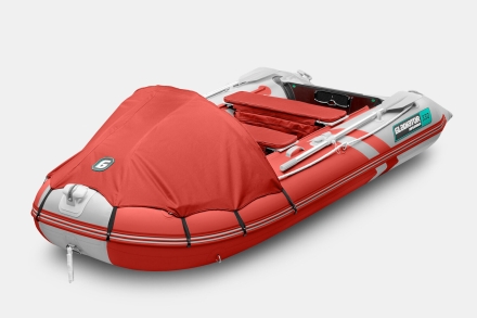 Gladiator C 330 AL ACTIVE Красно-белый моторная лодка ПВХ Алюминиевый пайол, фото 1