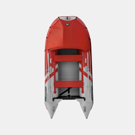 Gladiator C 330 AL ACTIVE Красно-белый моторная лодка ПВХ Алюминиевый пайол, фото 5