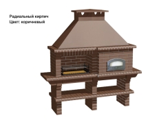 Печь Аристократ 760 Радиальный кирпич красный