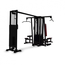 4-х позиционная станция с перекрестной тягой (грузоблок) чёрный Barbell МВ 3.16 
