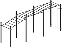 Воркаут ЛОВ 108 серый ВТ 102.11-03