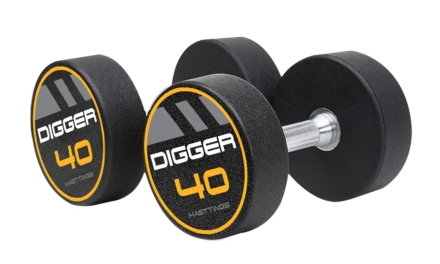 Комплект полиуретановых гантелей 5 пар от 40 до 50кг Hasttings Digger HD51D4C-40-50, фото 1