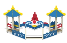 Песочный дворик Коралл ПС-16 без горки для детской площадки Песочный дворик Коралл ПС-16 без горки для детской площадки