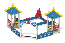 Песочный дворик Коралл ПС-16 без горки для детской площадки Песочный дворик Коралл ПС-16 без горки для детской площадки