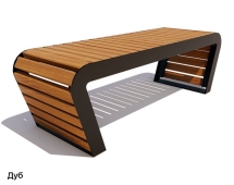 Скамейка уличная Времена года, Лиственница 2,5 м