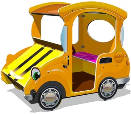 Игровой макет Машинка-Жук М1 ИМ250 для детских площадок, фото 1