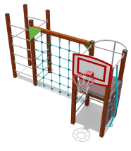 Спортивный комплекс ВСТ 8060 для уличной площадки Спортивный комплекс ВСТ 8060 для уличной площадки