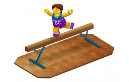 Бревно гимнастическое мягкое 5 м. постоянной высоты, фото 1