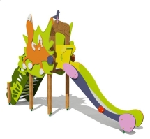 Горка Лисичка 08016 H=1500 для детской площадки Горка Лисичка 08016 H=1500 для детской площадки