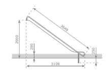 Скат KBT Steg-on L3,6 H1,8-2,0 из нержавеющей стали для игровых площадок Скат KBT Steg-on L3,6 H1,8-2,0 из нержавеющей стали для игровых площадок