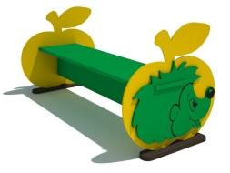 Детская скамейка Ёжик для игровой площадки Детская скамейка Ёжик для игровой площадки