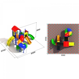 Детская игровая площадка Спираль 1.1, фото 3 Детская игровая площадка Спираль 1.1, фото 3