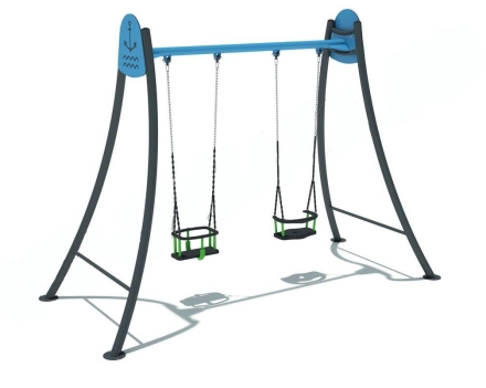 Качели Якорь голубой для детской площадки, фото 1