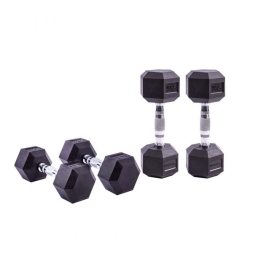 Гексагональные гантели LIVEPRO Hex Dumbbell 7.5 кг, пара, фото 2