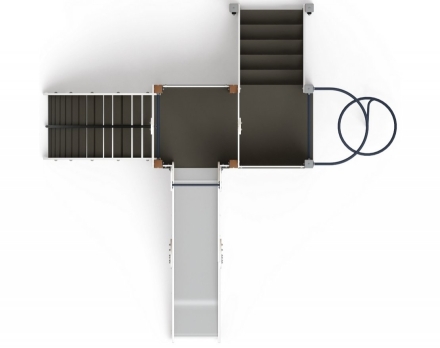 Детская игровая площадка Играйте с нами Эко ДИК 2.01.1.02-02 H=1200, фото 4