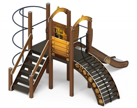 Детская игровая площадка Играйте с нами Эко ДИК 2.01.1.02-02 H=1200, фото 3