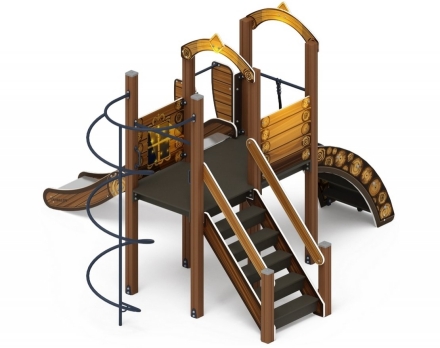 Детская игровая площадка Играйте с нами Эко ДИК 2.01.1.02-02 H=1200, фото 2