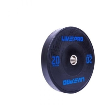 Бампированный диск LIVEPRO Black Rubber Bumper Plate