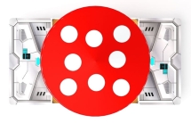 Песочница с крышкой средняя и навесом Грибок (Техно) - ИО 5.01.10-10