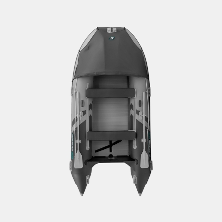 Gladiator C 370 AL ACTIVE Светло-темносерый моторная лодка ПВХ Алюминиевый пайол, фото 3