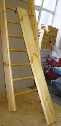 Доска наклонная гладкая для стенки гимн. с крючками, фото 2