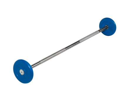 Штанга неразборная &quot;Barbell&quot; с цветными дисками d 25 мм, 10 кг, фото 1