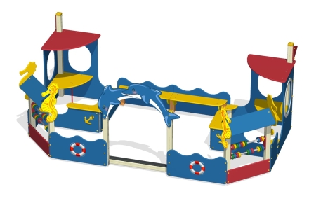 Песочный дворик ПС-88 для детской площадки, фото 2