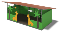 Теневой навес Жирафы ЛГТН-4,2х6-Ф-Ж для детской площадки, фото 1