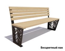 Парковая скамейка Гарнизон, Сосна (без подлокотников) 1,5 м