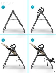 Инверсионный стол Vortex бежево-серый c подушкой, фото 8