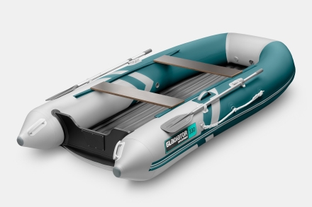 GLADIATOR E 330 S AIR SPORT Морской зеленый-белый моторная лодка ПВХ, фото 2