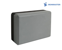 Блок для йоги серый-черный Блок для йоги серый-черный