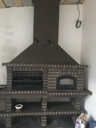 Печь Аристократ 760 Прямоугольный кирпич коричневый, фото 2