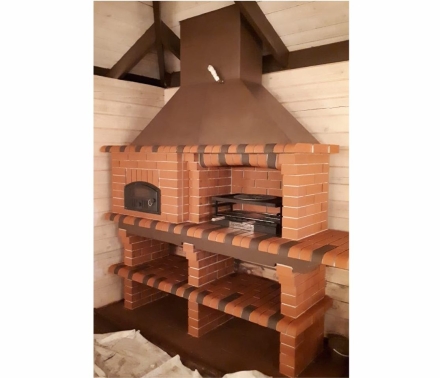 Печь Аристократ 760 Прямоугольный кирпич коричневый, фото 1