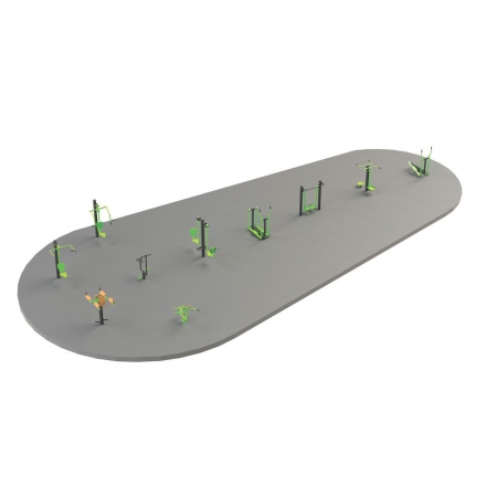 S-1006 Спортивная площадка 181 кв.м Zavodsporta, фото 1