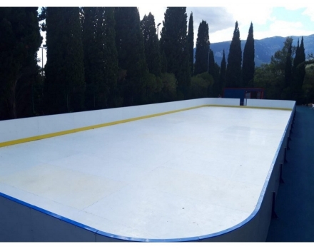 Хоккейная коробка из стеклопластика толщиной 7 мм, с обычными бортами, без ограждения из сетки, размер 15x30 м, фото 4