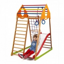 Детский спортивный комплекс для дома KindWood Plus 1, фото 1