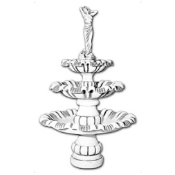 Фонтан скульптурный &quot;Девушка с закинутой рукой&quot; артикул 757