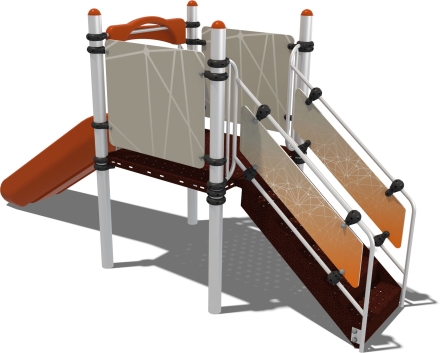 Горка детская Зефир Vector ГР001.00.10 для игровой площадки 3-7 лет, фото 2