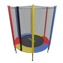 Детский батут с внешней сеткой EVO JUMP 4,5ft (140см), цветной