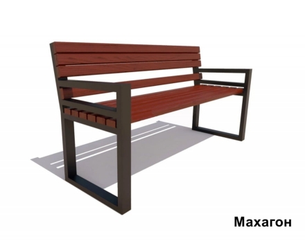 Скамейка садовая Модерн, Лиственница 1,5 м, фото 4