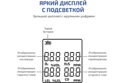 Газоанализатор МЕГЕОН (комбинированный измеритель 4 в 1) 08190 к0000398807, фото 6