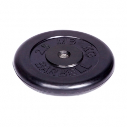 Диск обрезиненный Barbell d 31 мм чёрный 2,5 кг