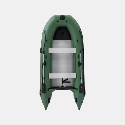Gladiator C 370 AL ACTIVE Зеленый моторная лодка ПВХ Алюминиевый пайол, фото 2