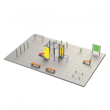 S-1007 Спортивная площадка 187 кв.м Zavodsporta, фото 1