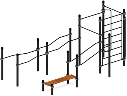 Воркаут ЛОВ 108 серый ВТ 102.13-03, фото 2