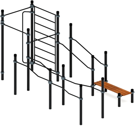 Воркаут ЛОВ 108 серый ВТ 102.13-03, фото 1