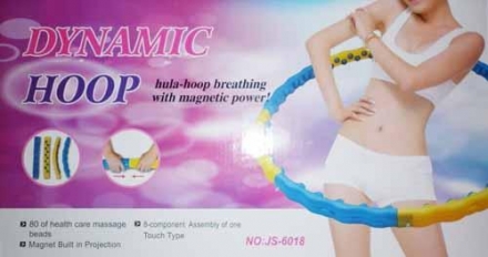 Обруч 6018 (8 секций: 4 син, 4 желт/ вес: 2,1кг/ D-110см), фото 2