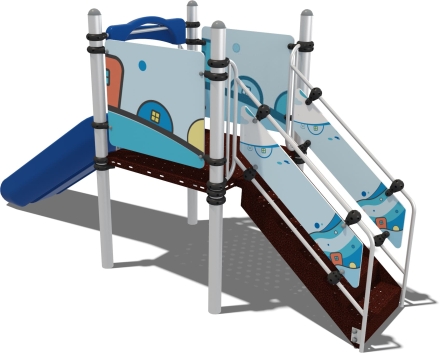 Горка детская Зефир Fairytale ГР001.00.2 для игровой площадки 3-7 лет, фото 2